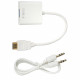 Переходник HDMI - VGA+AU White