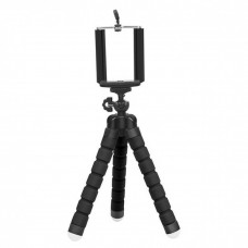 Гибкий мини-штатив тринога трипод для телефона и камеры (осьминог, паук) GoPro экшн камеры 25 см — Black