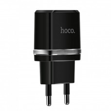 Home Charger | 2.4A | 2U — Hoco C12 Black