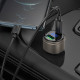 Car Charger | 45W | QC3.0 — Hoco Z57B — Metal gray