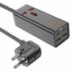 Мережевий фільтр 2500W 2U | 1P | 2C 65W | 1.5m — Hoco AC10A  — Black