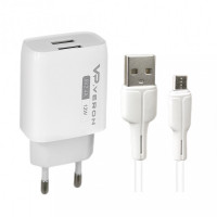 Home Charger | 2.4A | 2U | Micro Cable (1m) — Veron AC62M