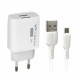 Home Charger | 2.4A | 2U | Micro Cable (1m) — Veron AC62M