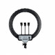 Лампа Кольцевая LED RL-19 Original 46 cm 18" | Remote I 3m cable with plug  I 3 holder I handle bag