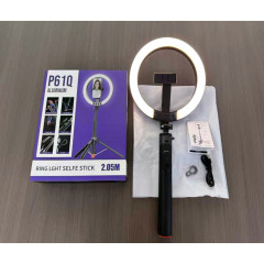Monopod Tripod | 2.05m | — P61Q | Button Bluetooth | Ring light