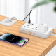 Power Extension 3U | 3P | 1C — Hoco AC7 L=3M — Black