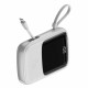 Power Bank 20000 mAh 15W Digital Display Baseus (PPQD-G) — PPQD-G02 White