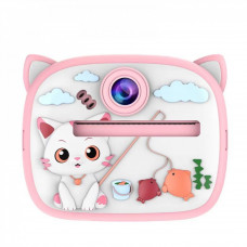 Фотоаппарат детский Print Camera AM-300 — Cat Pink