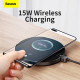 Wireless Charger 15W Baseus (CCED000001) Digital LED Display Gen 2 Black — CCED000001 Black