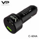 Car Charger 2.4A 2U Veron C-604A with LCD Long