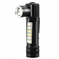 Фонарик аккумуляторный 2 в 1 ручной + налобный с USB — SY-2209