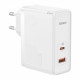 Home Charger 100W GaN5 1U 1C C to C Cable (1m) Baseus (CCGP090) Pro Fast Charger — CCGP090202 White