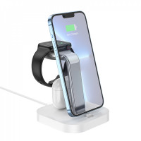 Wireless Charger 3 in 1 Hoco CW43 — white