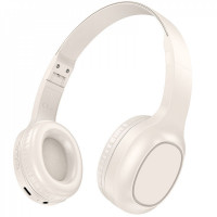 Bluetooth Headphones  Hoco W46 — Milky White