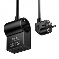 Мережевий фільтр 2500W 1U | 1P | 2C 30W | 1.5m — Hoco AC33