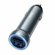 Car Charger 3.4A 2U Hoco Z54 — Metal Grey