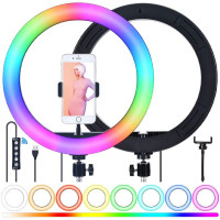 Лампа Кольцевая RGB LED (33 cm) MJ-33