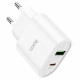 Home Charger 20W PD QC3.0 C to Lightning Cable (1m) Hoco C95A — White