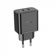 Home Charger 45W GaN 2 PD Hoco N35 Streamer — black