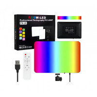 Лампа видеосвет LED RGB PM26 23x16 cm 96 Lights 2700K-6000K Remote USB + Adapter inside