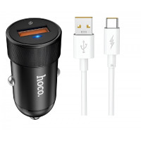 Car Charger 4.0A 1U  Hoco Z32A — Black