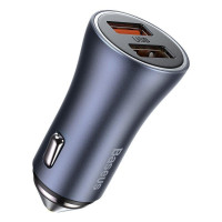 Car Charger 40W 2U Baseus (CCJD-A0G) Golden Contactor Pro Dual Quick Charger Dark Gray — CCJD-A0G Dark Gray