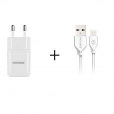 Home Charger 1.2A 1U Lightning Cable (1m) Joyroom L-L119 UMI — White