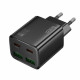 Home Charger | 30W | 2PD | 2U — Hoco N56  — Black