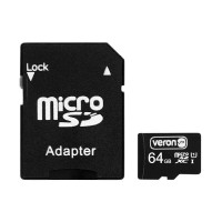 Memory Card 64GB  Veron microSDXC (UHS-1) class 10 with adapter