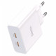 Home Charger 35W 2 PD QC3.0 Hoco C108A — White