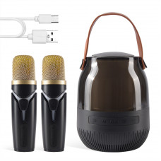 Bluetooth Speaker & 1 Microphone — A68  — Black