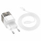 Home Charger 30W PD QC3.0 C to Lightning Cable (1m) Hoco C131A — Transparent Black