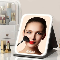 Зеркало с LED подсветкой Folding makeup mirror 806 — Black