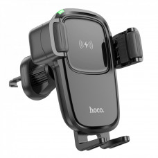 Car Holder Hoco HW1 Pro wireless fast charge (air outlet) — Black