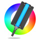Лампа LED видео Handheld Fill Light Stick SL-60 RGB I 1m cable with adapter I1pc battery 4400mA I Remote I Barn door light shield I Carry bag