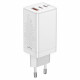 Home Charger 65W GaN3 1U 2C C to C Cable (1m) Baseus (CCGP0501) Pro Fast Charger — CCGP050102 White