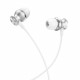 3.5mm Earphones With Mic Hoco M106 — Silver