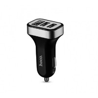 Car Charger | 3.1A | 2U | Digital Display — Hoco Z3 — Black