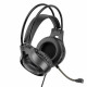 Gaming Headset 3.5mm & USB Hoco W106 Tiger — Black