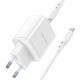 Home Charger 35W 2 PD3.0 C to Lightning Cable (1m) Borofone BN9 — White