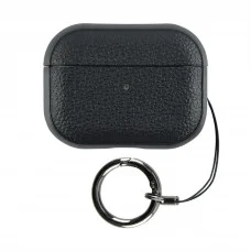 Airpods Case 1/2 Leather Ring — Black