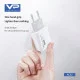 Home Charger | 2.4A | 2U | Micro Cable (1m) — Veron AC62M